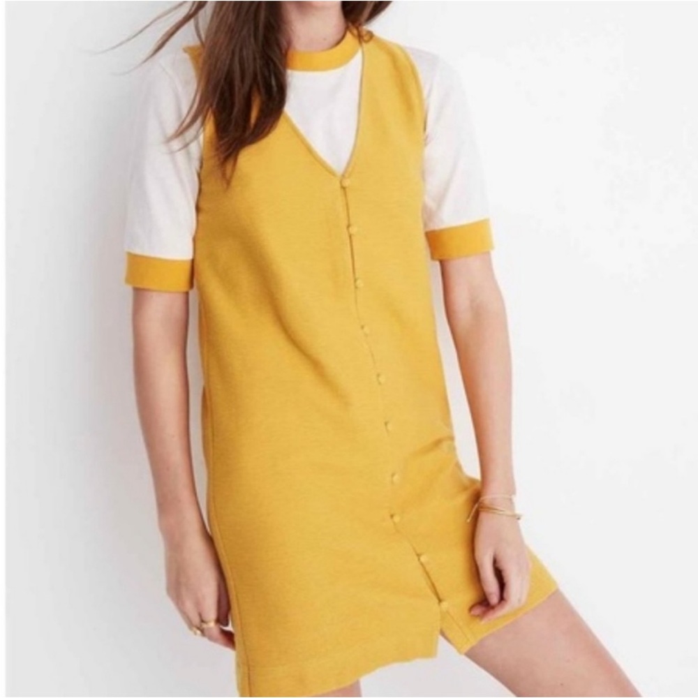 Texture & Thread Madewell Button Front Tank Dress - image 1